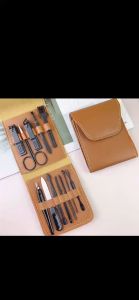 12 Pcs Set Nail Clippers Set Stainless Steel Black Pedicure Scissor Tweezer Manicure Set Kit Nail Art Tools box