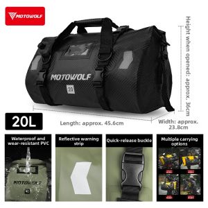 MOTOWOLF | Waterproof Motorcycle Tail Bag