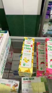 Kem đánh răng dược liệu Ngọc Châu trẻ em 2-6 tuổi chính hãng - sạch khuẩn trắng răng an toàn ngăn ngừa sâu răng