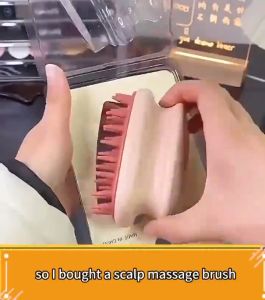 Silicone Cleaning Bath Shampoo Comb Brush Scalp Health Massage Shampoo Brush Meridian Brush