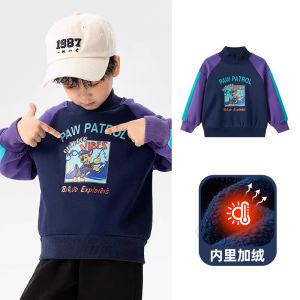 Áo Nỉ Dày Cho Bé Trai Mùa Đông 2024 Áo Nỉ Cotton Lót Lông Cừu Phong Cách Thể Thao Dành Cho Trẻ Em Từ 3-7 Tuổi