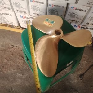 D13 Baling kapal perahu Kuningan 3daun D3XD13 as 3/4  7/8 25mm Baling/perahu/kapal /kuningan