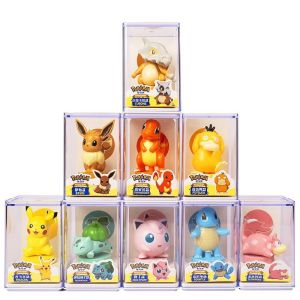 Authentic Pokémon Pikachu Doll with PSYDUCK EEVEE BULBASAUR SQUIRTLE Seal Handheld Desktop Ornament Childrens Christmas Gift
