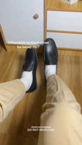 SHUTA Waterproof Non-Slip Rubber Shoes Black easy on Slip On Flat Sole For School Office Men & Women Sizes 36-45