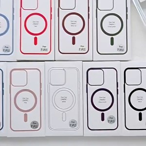 Magnetic Acrylic TPU iPhone Phone Cases For iPhone 17Air 17 16E 16Pro 15 14 13 12 11 Pro Max For Magsafe Cover Case Wireless Charging