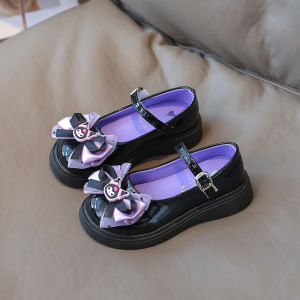 Princess Style Soft Bottom Girls Shoes Fashionable Spring Autumn New Arrival Childrens Footwear PU Leather round Toe Rubber Sole