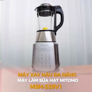 Máy xay nấu đa năng máy làm sữa hạt Nấu cháo Mitomo MSH-539V1 Công suất 1800W - Bảo hành 3 năm