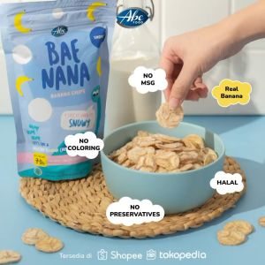 Abe Food Bae Nana Banana Chips 70gr - Snack Anak - Cemilan Anak