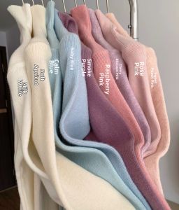 Elegant Autumn Winter High-necked Slim Fit Knitted Top