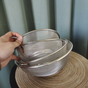 Giỏ Rây Lọc Gạo Bằng Thép Không Gỉ Cho Nhà Bếp Giá Đỡ Rây Lọc Rau Củ Quả Giá Đỡ Rây Lọc Trái Cây Dùng Trong Gia Đình Giỏ Rây Lọc Bằng Lưới