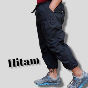 Sirwal Cargo Jogger Outdoor Original Kurta Pakaian Muslim Al Akh 6 saku Bahan Full Katun Ribstob Tornado
