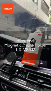 MOXOM VS832 HIGH-END MAGNETIC CAR AIRCON VENT PHONE HOLDER 360 DEGREE ROTATION ADJUSTABLE AND STRONG MAGNET & STABLE