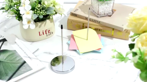 Restaurant Receipt Holder Metal Straight Rod Ticket Fork Silver Color Desk Receipts Check Bill Fork