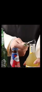 ที่เปิดขวดเหล็ก 2-in-1 สุดสร้างสรรค์: แข็งแรงทนทาน พร้อมตัวล็อคปิดผนึกป้องกันการรั่วไหลของอากาศ