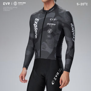 evr | Áo Khoác Đạp Xe Chống Gió Thermal Fleece cho Nam