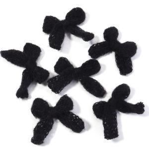 10pcs/lot Knitted Double Layer Yarn Bows Colored Cute Small Bowkont For Childrens Headwear Decoration DIY Hair Clip Accessories