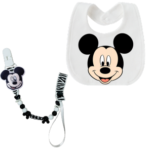 Disney | Baby nipple clip chain type nipple clip baby feeding bib newborn chain clip baby car seat safety chain cute gift