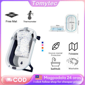 Foldable Baby Bathtub Large Size Suitable for Newborns with Non-Slip Design Portable Some with Toy Holders and Thermometers嬰兒浴盆