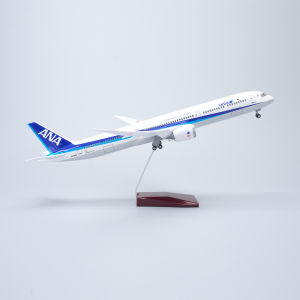 47cm Large Scale Japan ANA B787-10 Diecast Resin Airplane Model Kit with Landing Gear Wheel for Collection Display or Gift
