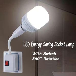 <INLIFE>Adjustable Bulb Socket Base Switch Lamp Holder LED Light Adaptor Flexible Extension Plug