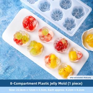 DIY Child-safe Jelly and Pudding Molds Flower-shaped