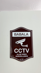 Acrylic Signage Babala CCTV - Pinoy Sign - 6.0" x 9.0" x 1.5mm - Jay C. Designs - 1963E
