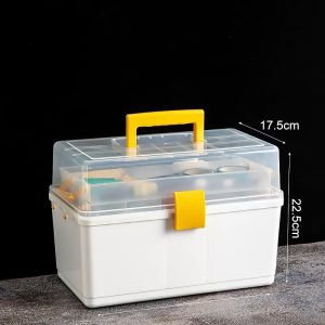 Multi-Functional Plastic Storage Box Household Fishing Gear Organizer Tool Kit Miscellaneous Items Needle And Thread Box
