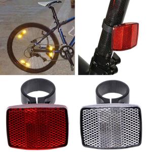 Bicycles Handlebar Reflector Plastic Safety Bike Rear Reflector Safety Warning Light Bike Accessories Easy to Install
