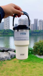 TyesoTwin 2 in 1 Tumblr 750 ml dan 900ml Original 100% Tumble Viral Tahan Panas / Dingin tersedia pilihan warna hitam Biru Danau Putih untuk anak-anak dan dewasa dll