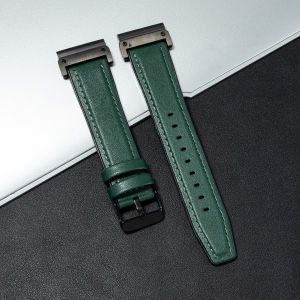 22mm 26mm leather band For Garmin Watch Fenix 8 E 47mm 51 7 7X 6 6X 5X Plus 945 Slub Pattern smartwatch strap sport wristband