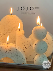 Handmade Splashed Ink Scented Candle Jojos L PD Mr Grocery Home Decorative Accessories for Bloggers Indoor Wall Scene