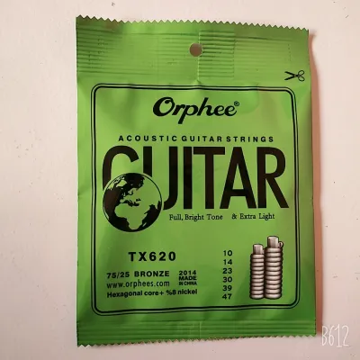 senar gitar orphee akustik 010 string