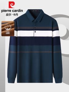 Pierre Cardin | Áo Polo Dài Tay Sọc Của Nam Từ Bông Cotton Sạch