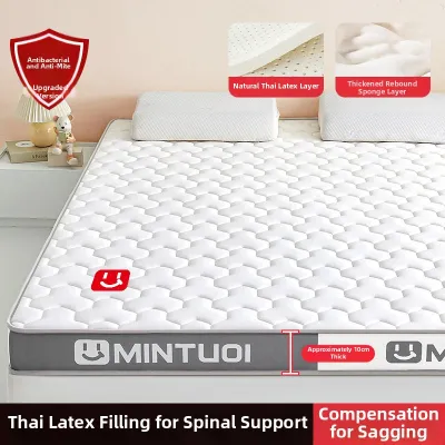 JIFANPAUL | Foldable Soft Latex and Sponge Mattress for Home Bedroom Student Dorm