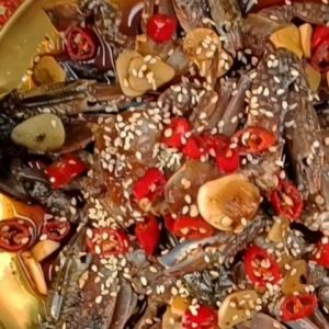 ซอสสำหรับดอง แซลม่อน กุ้ง ปู ไข่ ผัก สูตรหม่าล่า 800 g.