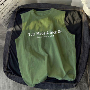 Áo Vest Thể Thao Cotton Nguyên Chất Không Tay Thời Trang Mùa Hè Cho Nam Áo Vest Thể Thao Phong Cách Hong Kong Thiết Kế Độc Đáo