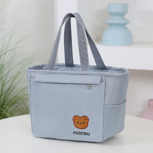 Waterproof Lunch Bag Handheld Thermal Insulation Lunch Box Bag New Style Portable Soft Handle Bag for Office Workers And Students