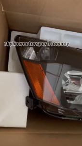 Honda Accord  SDA G7 Head Lamp Head Light JDM Black Yellow Reflector 2003 2004 2005 2006 2007