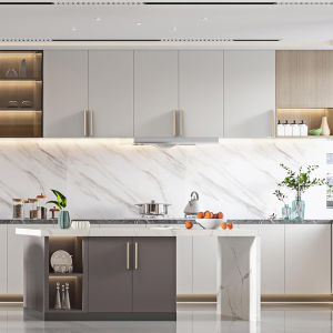 55cm waterproof oil resistant mildew proof wallpaper marble pattern self adhesive wall sticker for kitchen cabinet countertop