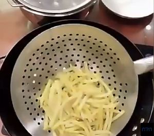 Nipiin 304 stainless steel frying colander kitchen frying food filter thickened  food oil filter food strainers