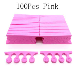 50/100Pcs Nail Art Toe Separator Finger Feet Sponge Soft UV Gel Polish Beauty Tool Manicure Pedicure Pack Nail Kit Pink Purple