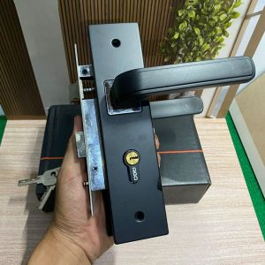 Slot pintu hitam 20cm PREMIUM/ Kunci pintu hitam/ handle black series