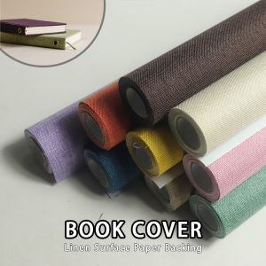 40x300cm Linen Book Cloth Multicolor for Book Binding Fabric Linen Surface Paper Backed Scrapbook Book Cover Cloth Craft Paper