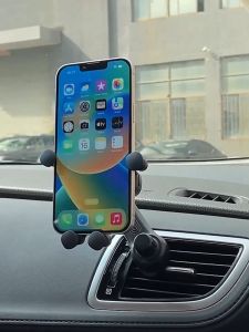 360° Rotating Universal Car Air Vent Phone Holder Non-Slip Grip 6-Point Support Auto-Sensing - Fits All Phones
