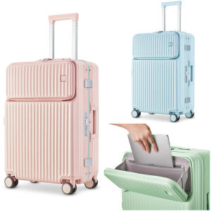 New 20"22"24"28 Inch Womens Laptop Big PC Travel Suitcase With Silent Wheels Wet And Dry Separation Men Trolley Rolling Luggage Bag TSA Customs Lock Baggage Free Shipping