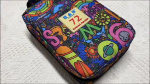 Angelohut X Brutfuner X H & B Pensil Warna 72 Set & 120 Set Dengan Tas Oily Pencils Zipper Bag