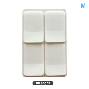 80/160Pages Frosted Simple Pure White Stickers Transparent Label Stickers DIY Sticky Notes Office School Supplies