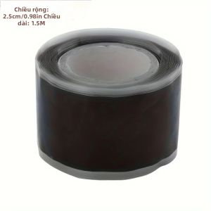 YITAPE 2.5cm X 1.5M Băng Keo Silicon Tự Dính Sửa Chữa Đường Ống Chống Thấm Bịt Kín Rò Rỉ Băng Keo Cao Su Khẩn Cấp
