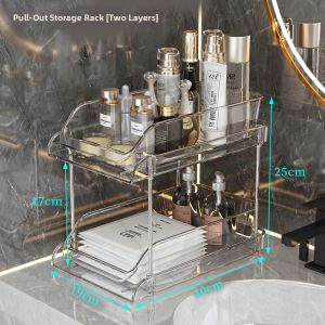 QIOEROUL | Pull-out Bathroom Storage Rack
