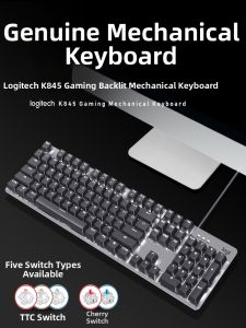 Logitech | Gaming Backlit Mechanical Keyboard Qing Hong Cha Axis